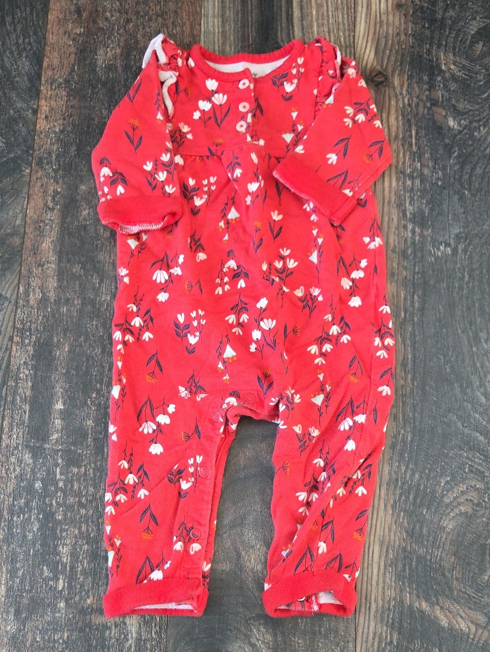 Red Floral Onepiece